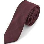 Cravates Bohemian Revolt rouge bordeaux à carreaux style bohème pour homme 