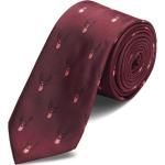 Cravates pour fêtes de Noël Trendhim rouge bordeaux pour homme 