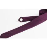 Cravates de mariage violet foncé en coton pour homme 