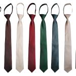 Cravates unies blanc d'ivoire en polyester Taille XL classiques pour homme 