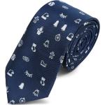 Cravates pour fêtes de Noël Trendhim bleu marine pour homme 