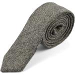 Cravates en soie grises en laine Taille L pour homme 