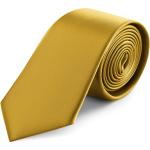 Cravates Trendhim dorées en satin pour homme 