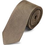 Cravates en soie Trendhim marron à pois pour homme 