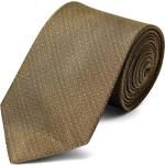 Cravates en soie Trendhim marron à pois look vintage pour homme 