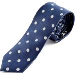 Cravates unies bleues à pois pour homme 