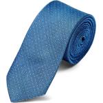 Cravates en soie Trendhim bleues à pois pour homme 