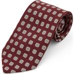 Cravates en soie rouge bordeaux Taille L pour homme 
