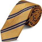 Cravates en soie Trendhim jaunes à rayures pour homme 
