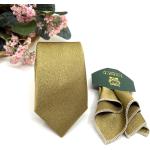 Cravates de mariage dorées à motif papillons pour homme 
