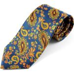 Cravates unies multicolores à motif paisley pour homme 