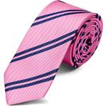 Cravates en soie Trendhim roses à rayures look fashion pour homme 