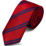 Cravates en soie Trendhim rouges à rayures look fashion pour homme 