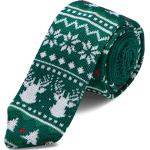 Cravates pour fêtes de Noël Trendhim vertes pour homme 