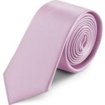 Cravates slim Trendhim violet clair en satin pour homme 