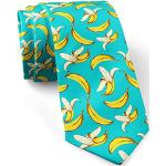 Cravates en soie en microfibre à motif banane Taille L look fashion pour homme 