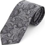Cravates grises à motif paisley Taille L pour homme 