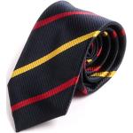 Cravates rayées rouges à rayures en polyester pour homme 