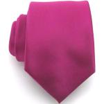 Cravates en soie rose framboise en soie pour homme 