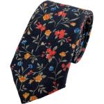 Cravates de mariage noires à fleurs en coton Taille L pour homme 