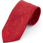 Cravates rouges à motif paisley Taille L look vintage pour homme 