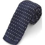 Cravates bleu marine en polyester à motif fleurs pour homme 