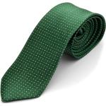 Cravates vertes à pois classiques pour homme 