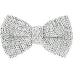 Cravates slim gris perle à perles à motif papillons look fashion pour homme 