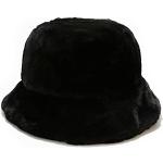 Chapeaux bob d'automne noirs en laine à motif animaux Tailles uniques look fashion 