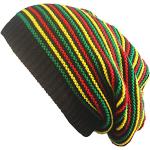 Chapeaux bob noirs à rayures Bob Marley Taille L look fashion 