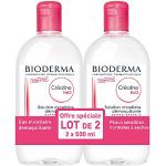 Lotions toniques Bioderma bio hypoallergéniques en lot de 2 d'origine française sans parfum 500 ml pour le visage purifiantes pour peaux sensibles texture lait en promo 