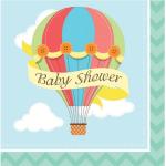 Creative Converting Up & Away Baby Shower Napkins (Pack of 8)