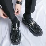 Chaussures casual d'automne noires Pointure 41 avec un talon entre 3 et 5cm look casual pour homme 
