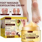 Produits & appareils de massage au beurre de karité pour les pieds exfoliants texture crème 