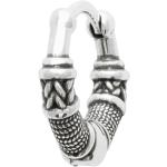 Boucles d'oreilles argentées en argent en argent style ethnique pour homme 