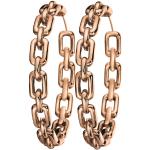Boucles d'oreilles de créateur Ralph Lauren roses en or rose créoles pour femme 