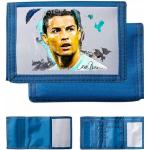 Portefeuilles  bleus en toile Cristiano Ronaldo look fashion pour garçon 