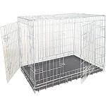 Cages en métal à motif voitures pour chien moyenne taille 