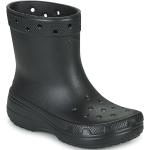Bottes de pluie Crocs Classic noires en caoutchouc Pointure 41 avec un talon entre 5 et 7cm look casual pour femme en promo 