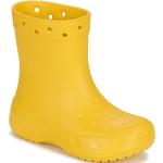 Bottes de pluie Crocs Classic jaunes en caoutchouc Pointure 35 avec un talon entre 3 et 5cm look casual pour enfant 