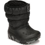 Bottes de neige & bottes hiver  Crocs Classic noires Pointure 25 pour enfant en promo 