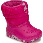 Bottes de neige & bottes hiver  Crocs Classic roses Pointure 25 pour enfant en promo 