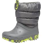 Bottes de neige & bottes hiver  Crocs gris ardoise en caoutchouc légères Pointure 25 look sportif pour enfant en promo 
