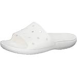 Claquettes de piscine Crocs Classic blanches à bouts ouverts Pointure 46 look fashion en promo 