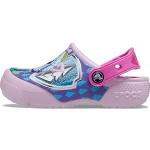 Chaussures de marche Crocs roses Disney légères Pointure 20 look casual pour enfant en promo 