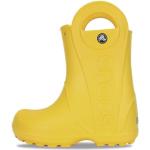 Bottes plates Crocs Handle It jaunes en caoutchouc Pointure 28 look casual pour enfant en promo 