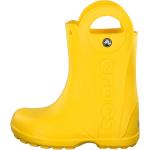 Bottes de pluie Crocs Handle It jaunes en caoutchouc imperméables look fashion pour enfant 