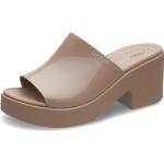 Sandales à talons Crocs marron Pointure 38 look fashion pour femme 