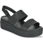 Sandales Crocs noires Pointure 41 avec un talon entre 5 et 7cm pour femme en promo 
