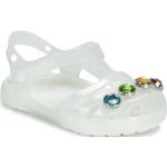Sandales Crocs blanches en caoutchouc Pointure 25 pour enfant en promo 